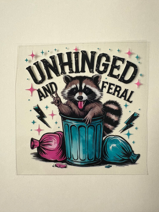 284. Unhinged UVDTF Decal