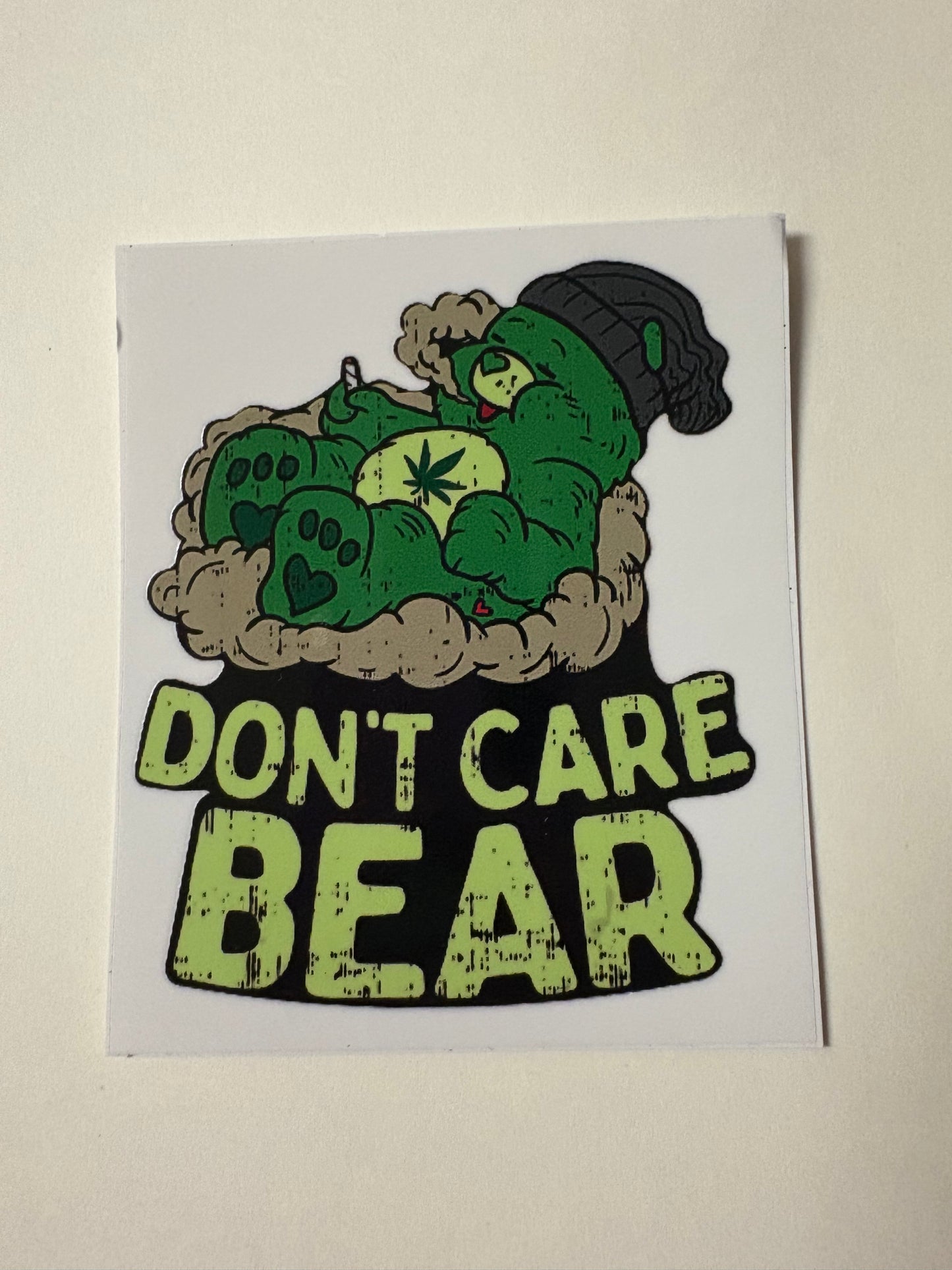 289. Don't Care Bear UVDTF Decal