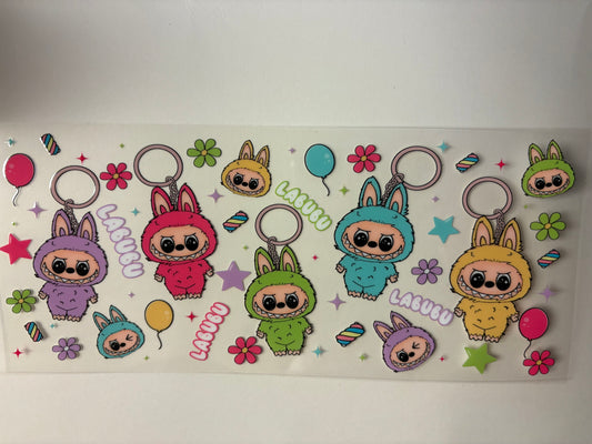 319. Labubu Keychain UVDTF
