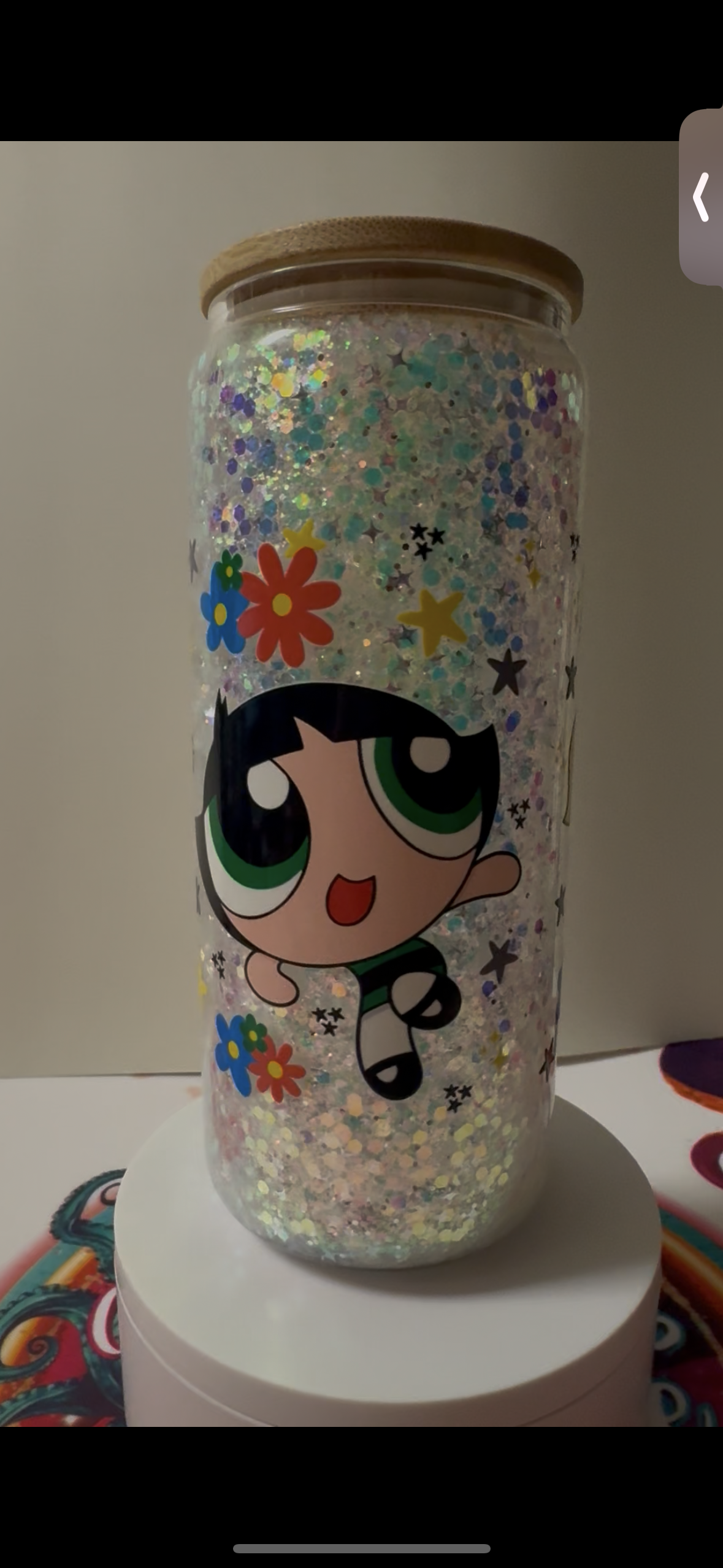 20 oz Glass snow globe pre-made