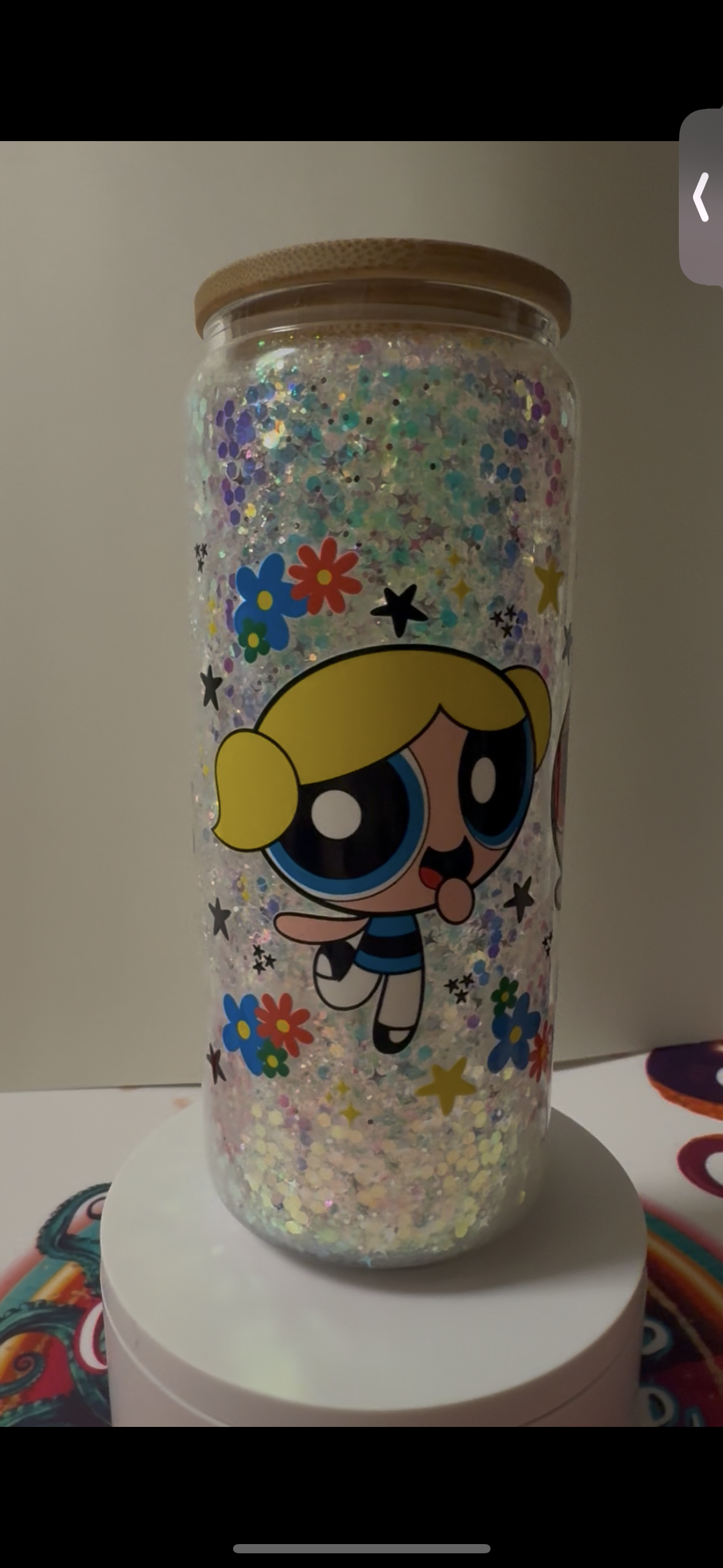20 oz Glass snow globe pre-made