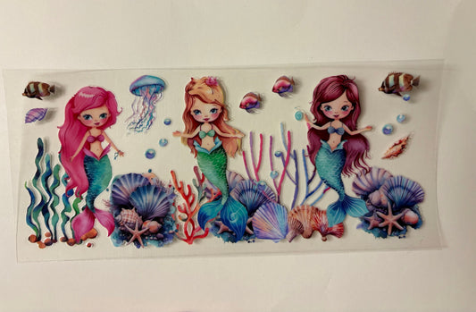 338. Mermaids and shells UVDTF