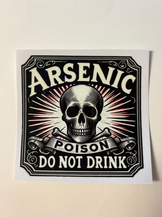 344. Arsenic Poison Decal