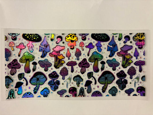 27. Mushrooms Holographic UVDTF